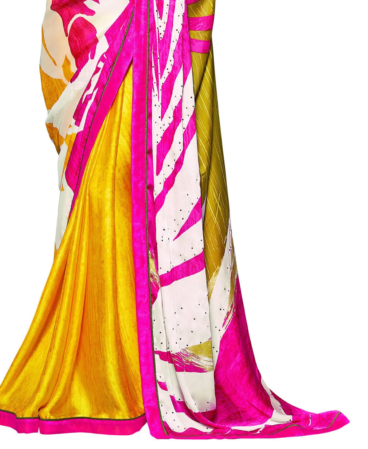 A Blossom Flavourish Coloured Fashionable Digital Printed Saptrangi Blue Party wear saree