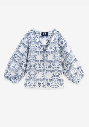 Alma Linen Blouse | Embroidered Linen