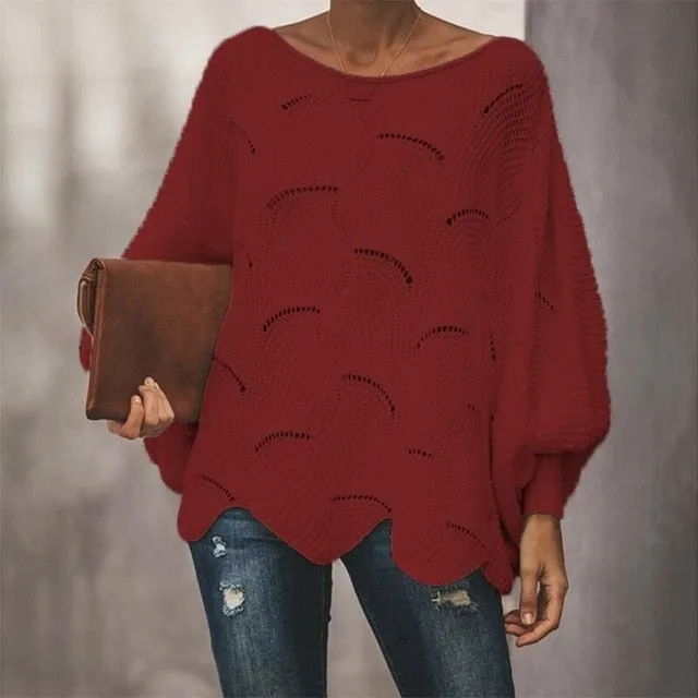 Autumn and Winter 2020 euro-american loose style sweater.