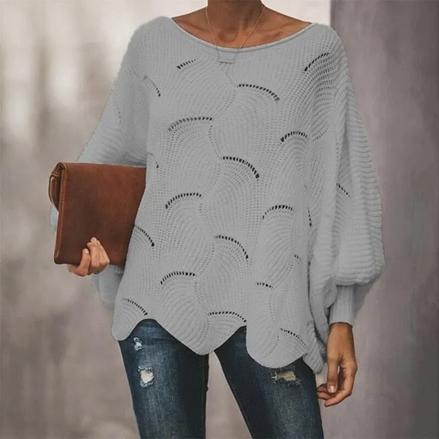 Autumn and Winter 2020 euro-american loose style sweater.