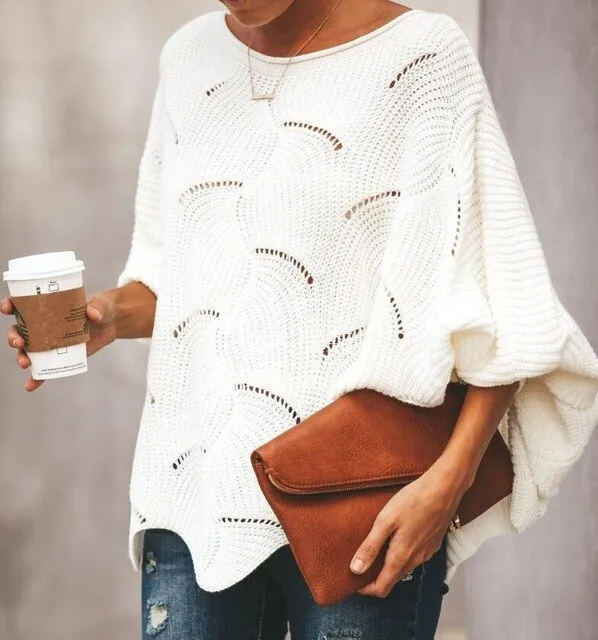 Autumn and Winter 2020 euro-american loose style sweater.