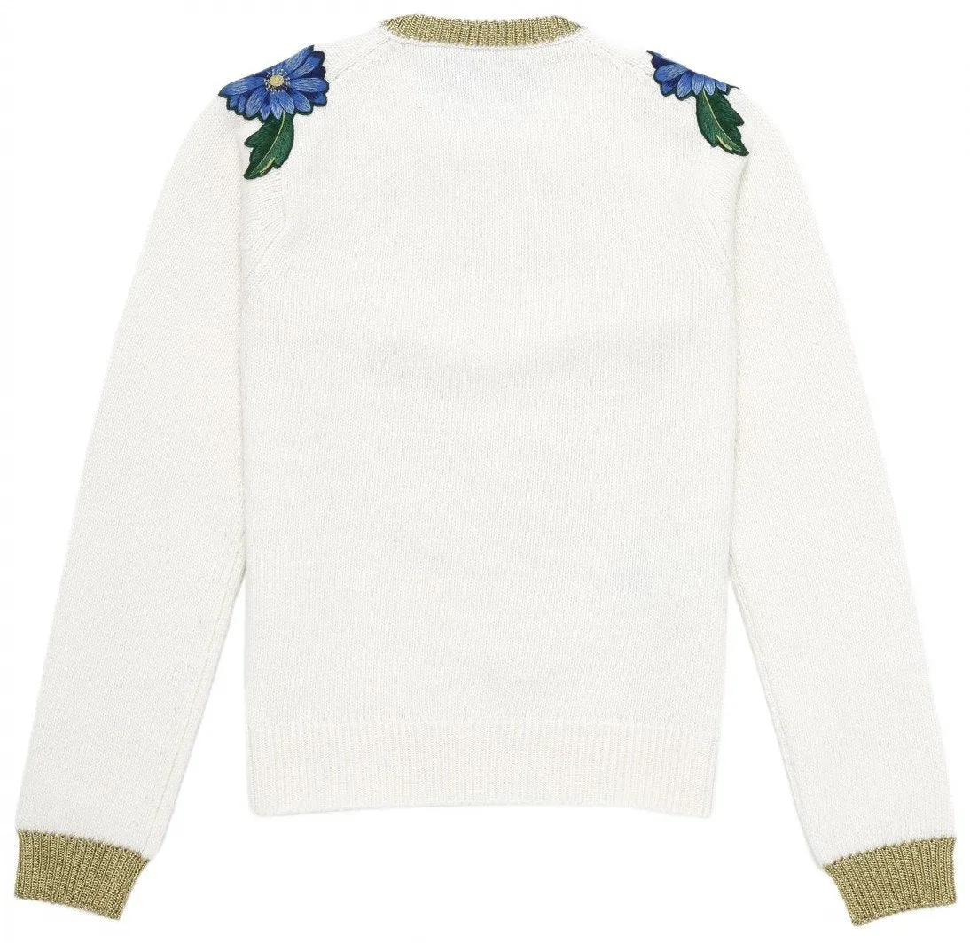 Bird Applique Knit Sweater