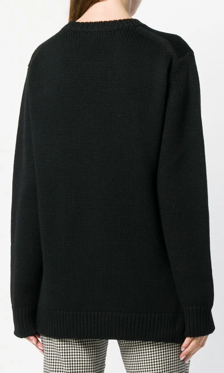 Black Wool Jumper