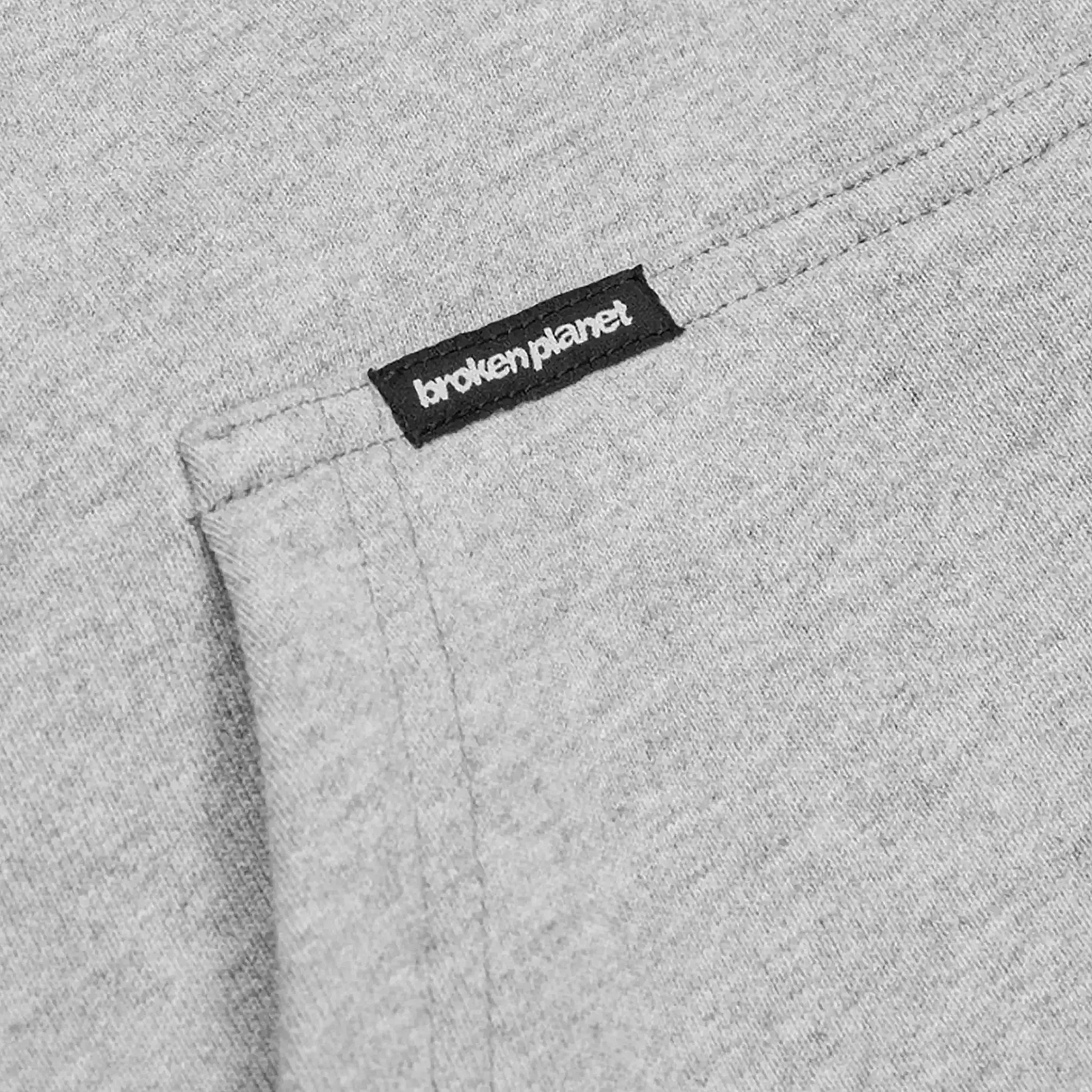 Broken Planet Sun Heather Grey Zip-Up Hoodie