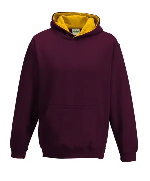 Burgundy/Gold - Kids varsity hoodie