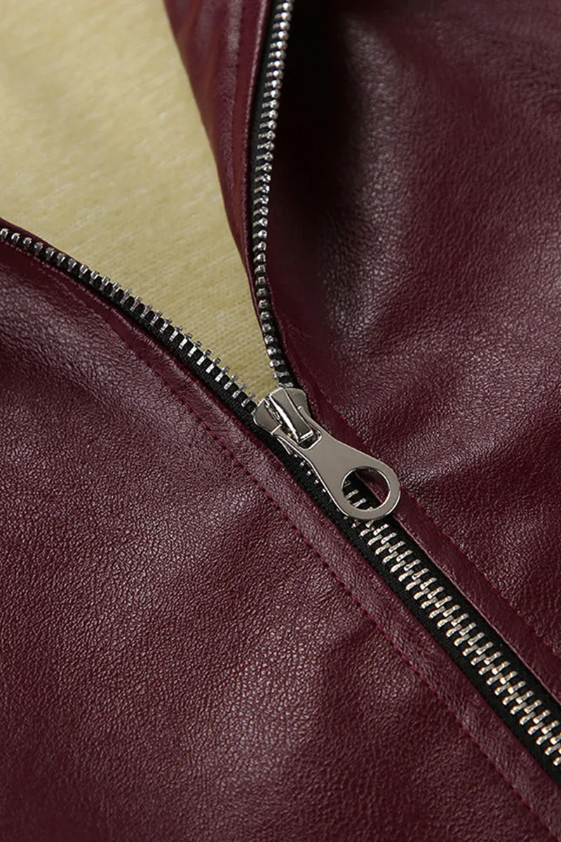 Chic Urban Oversized Leather Jacket