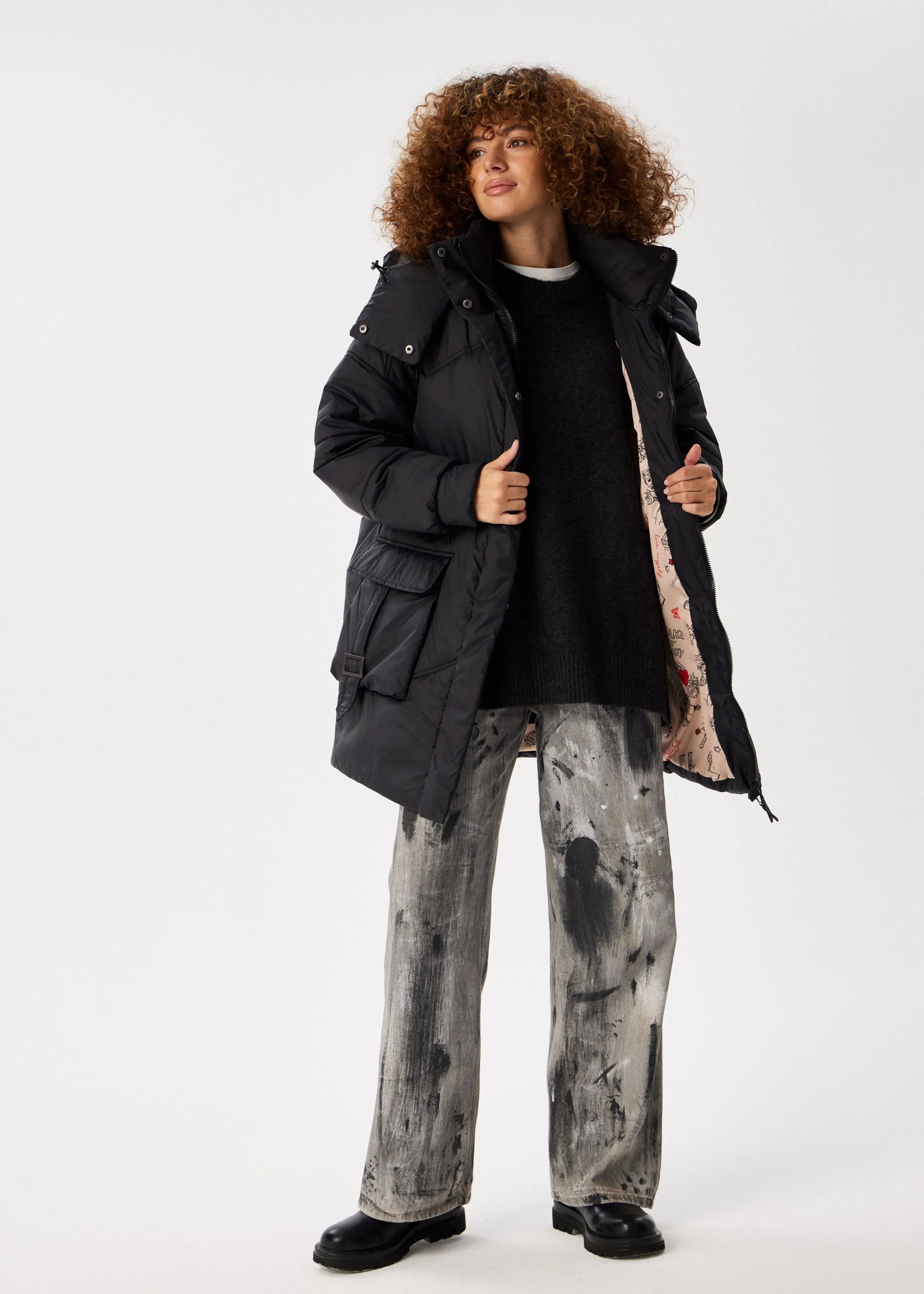 Classic Black Puffer Jacket for Women  Trendy & Warm Designs