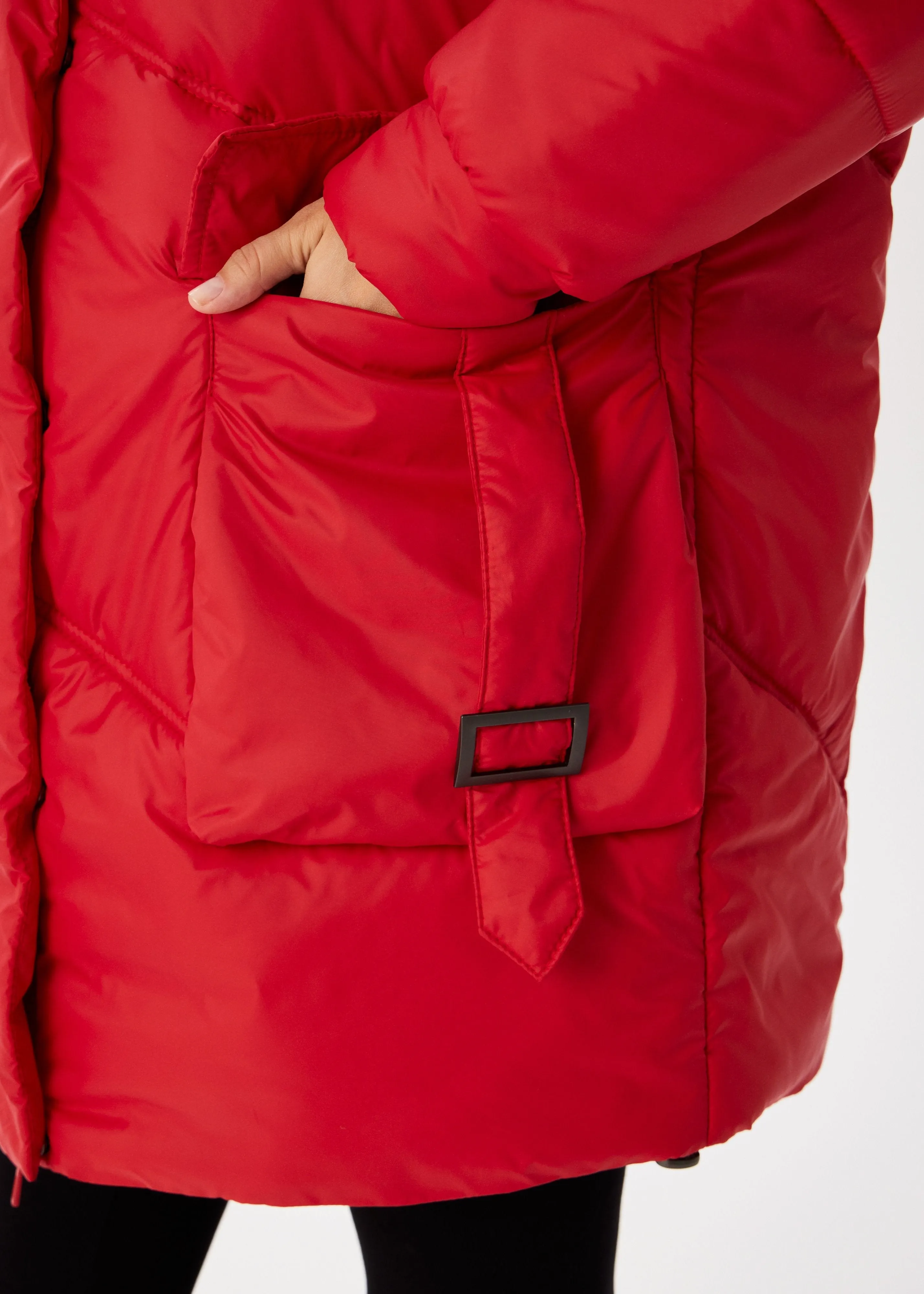 Classic Red Puffer Jacket for Women  Trendy & Warm Designs