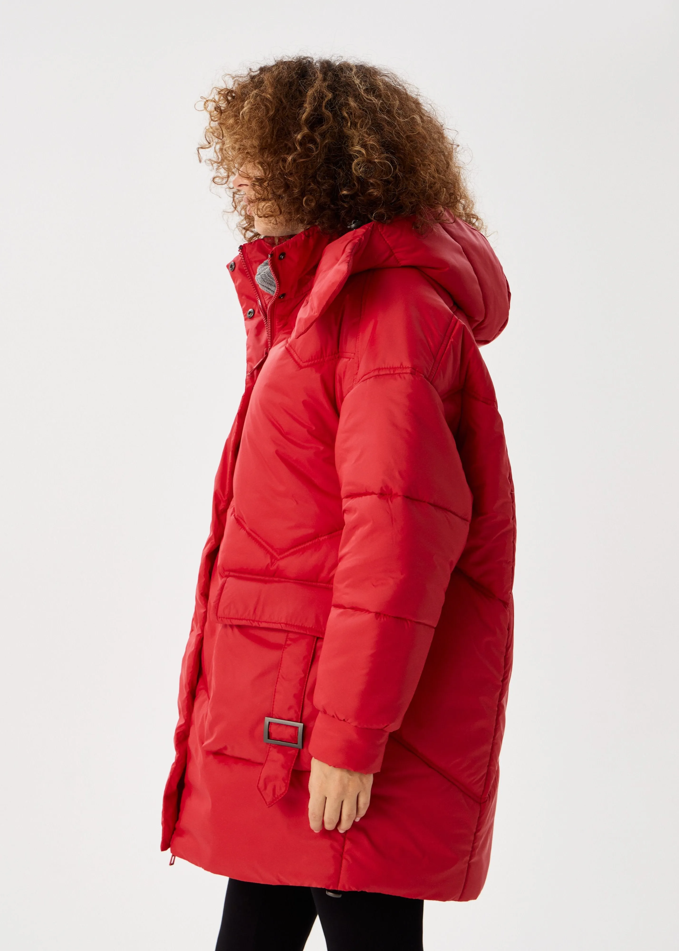 Classic Red Puffer Jacket for Women  Trendy & Warm Designs