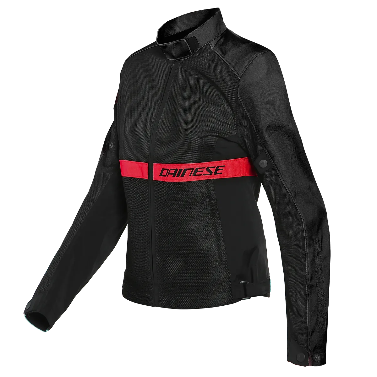 DAINESE RIBELLE AIR LADY TEX BLACK/LAVA RED TEXTILE JACKET