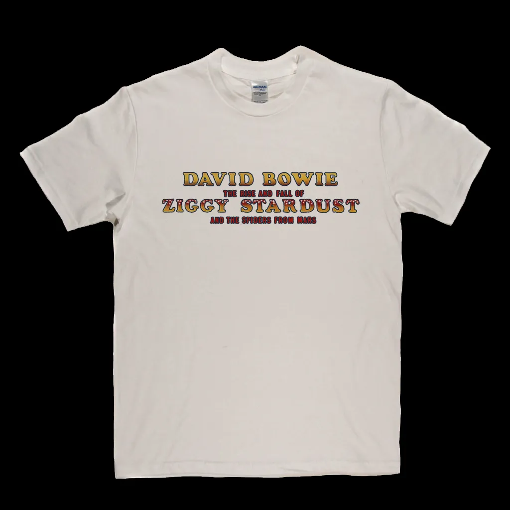 David Bowie And The Spiders From Mars Ziggy Stardust Title T-Shirt