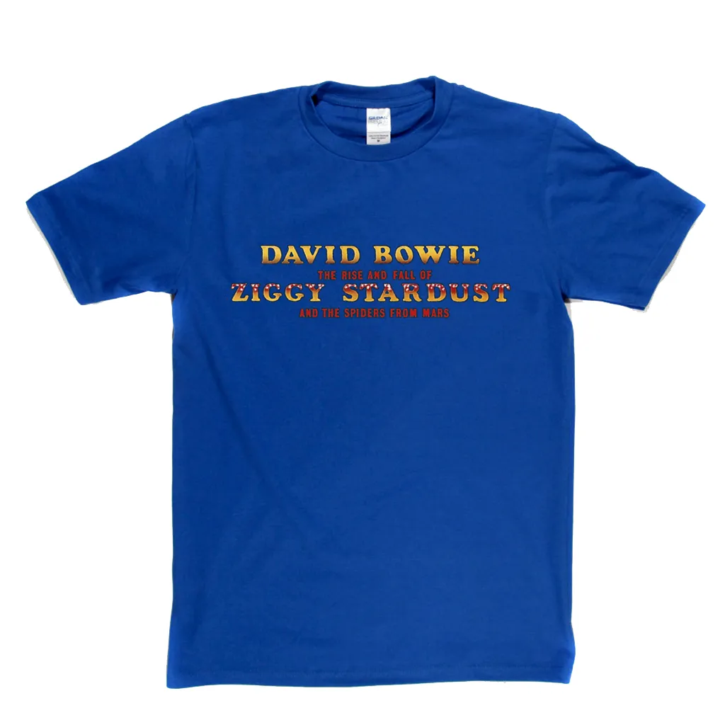 David Bowie And The Spiders From Mars Ziggy Stardust Title T-Shirt