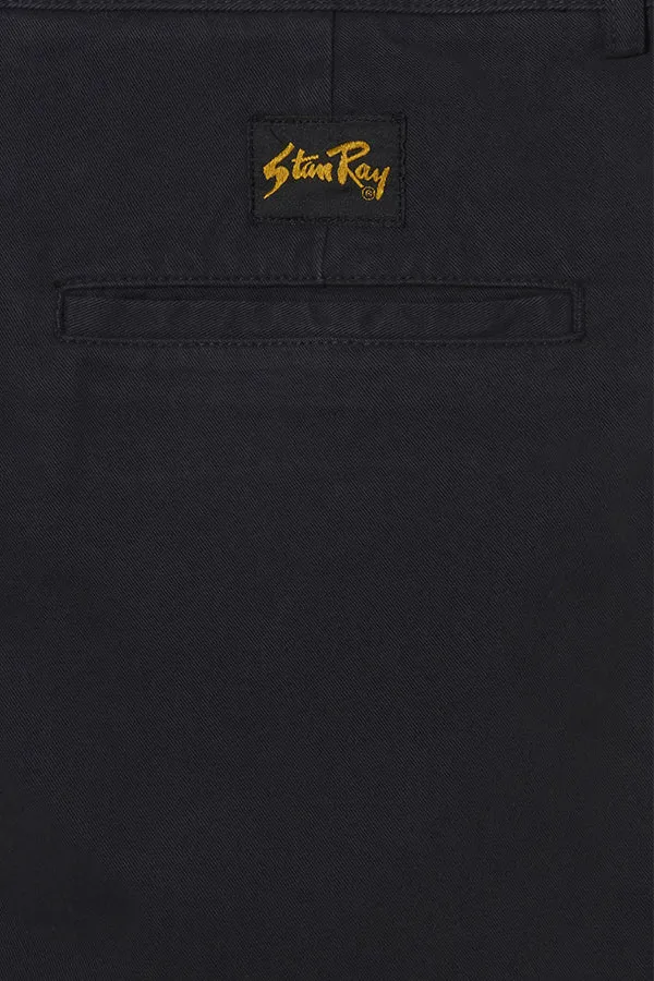 Double Pleat Chino - Black Twill