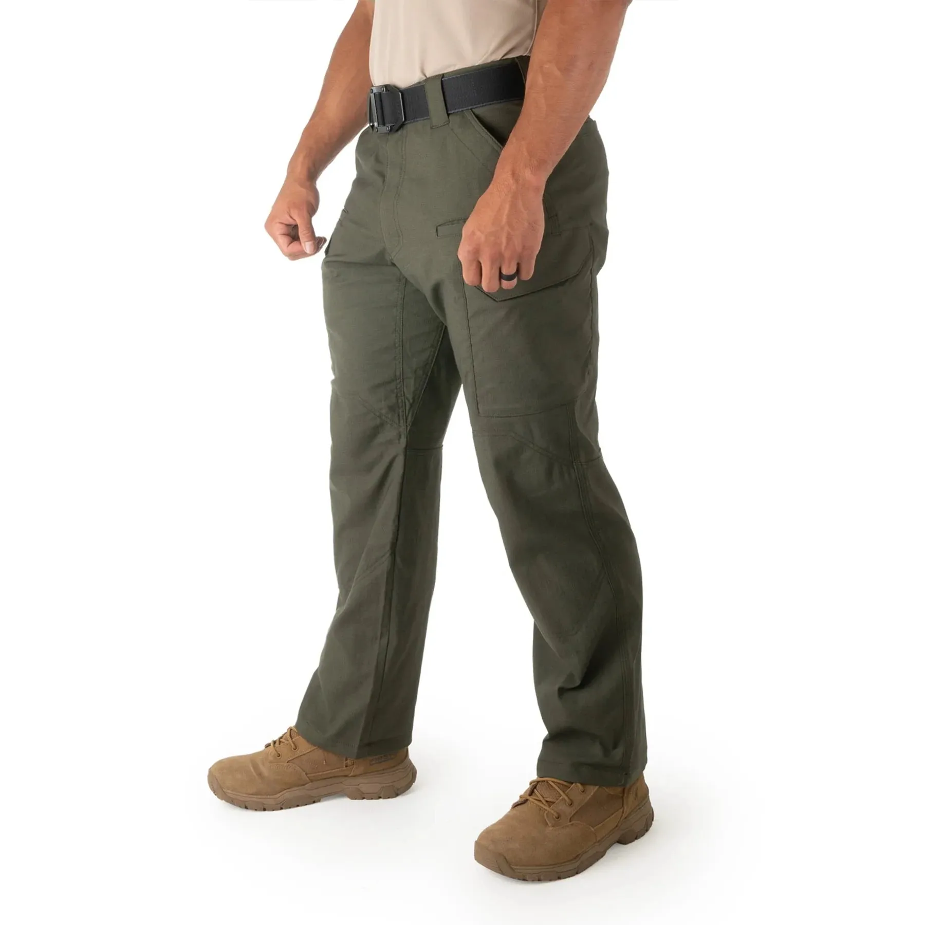 First Tactical | V2 Tactical Pants – Olive Drab - Men's Micro Ripstop Fabric, Double-Dyed for Color-Fastness, DWR Water Repellent Finish