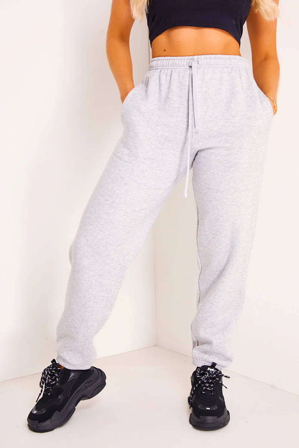 Grey Relaxed Oversized Joggers