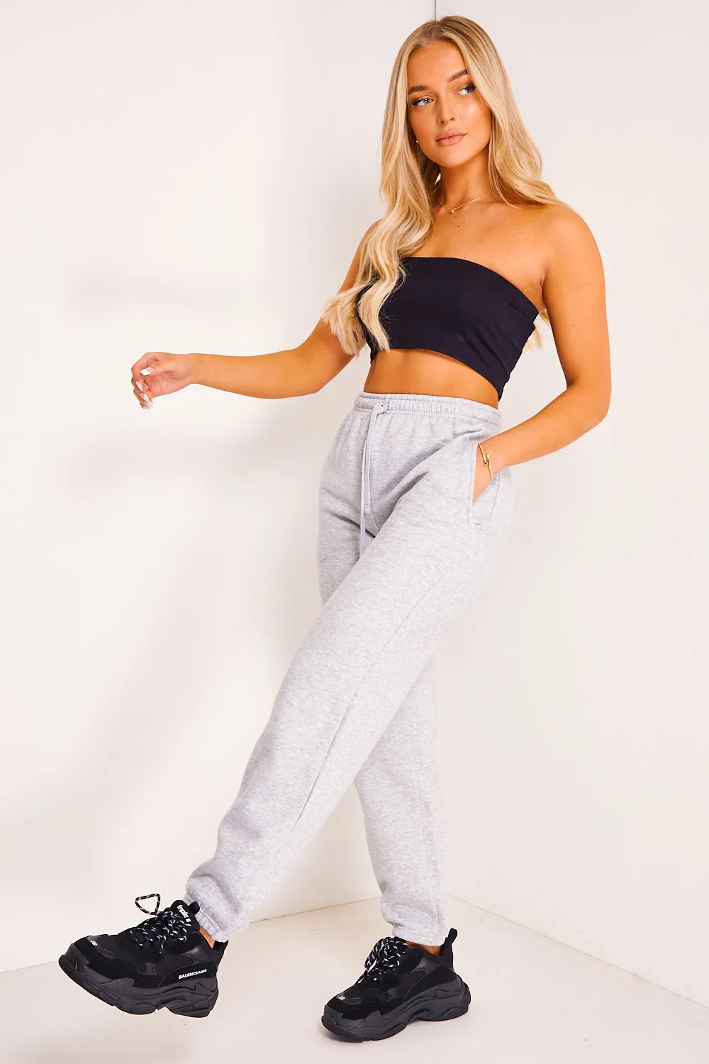 Grey Relaxed Oversized Joggers