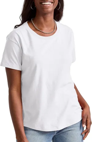 Hanes Women's Tri-Blend Relaxed Fit T-Shirt, Oversized Lightweight Tee, Available in Plus Size
