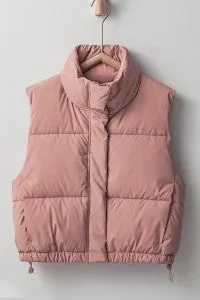 Haven Puffer Vest - Pink
