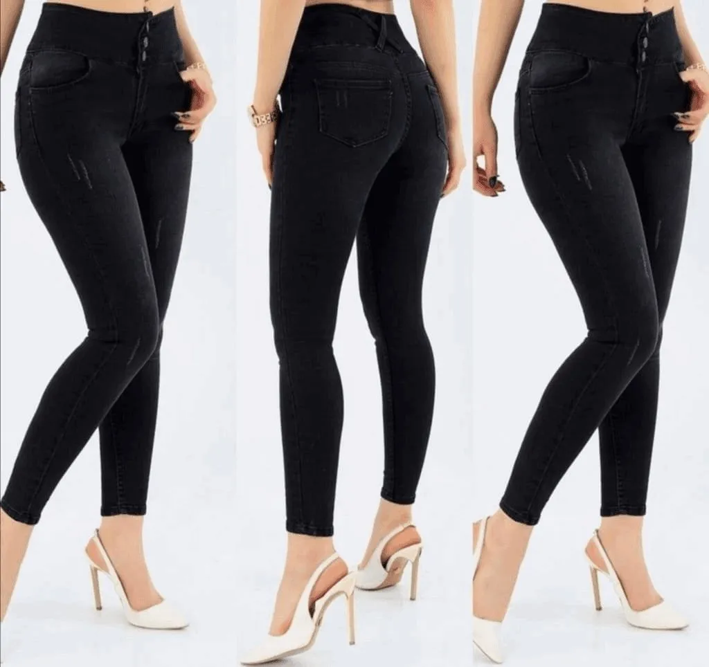 High Waist Lycra Jeans