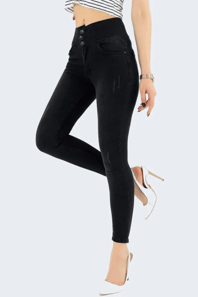 High Waist Lycra Jeans