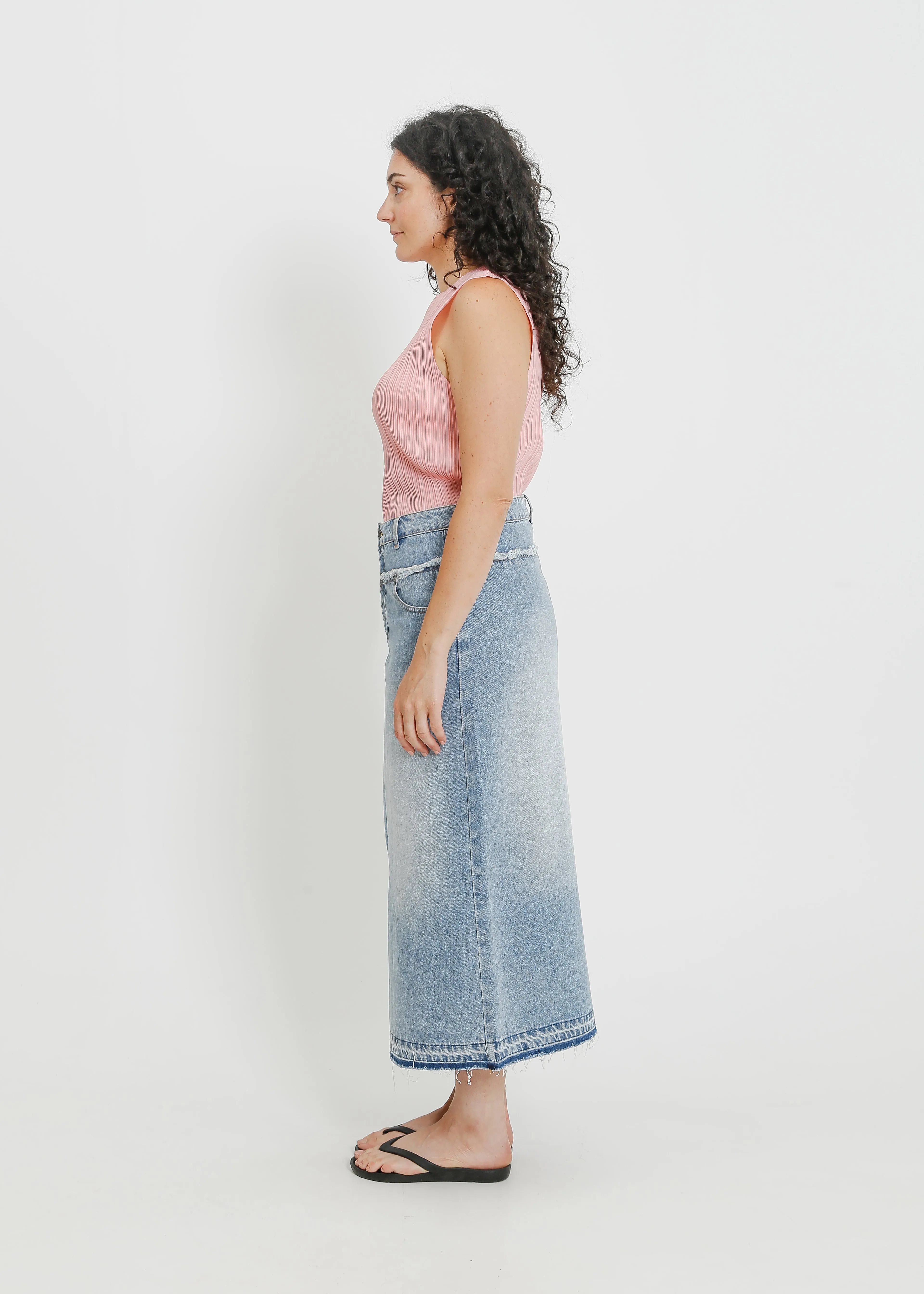 INDIO DENIM SKIRT / LIGHT INDIGO