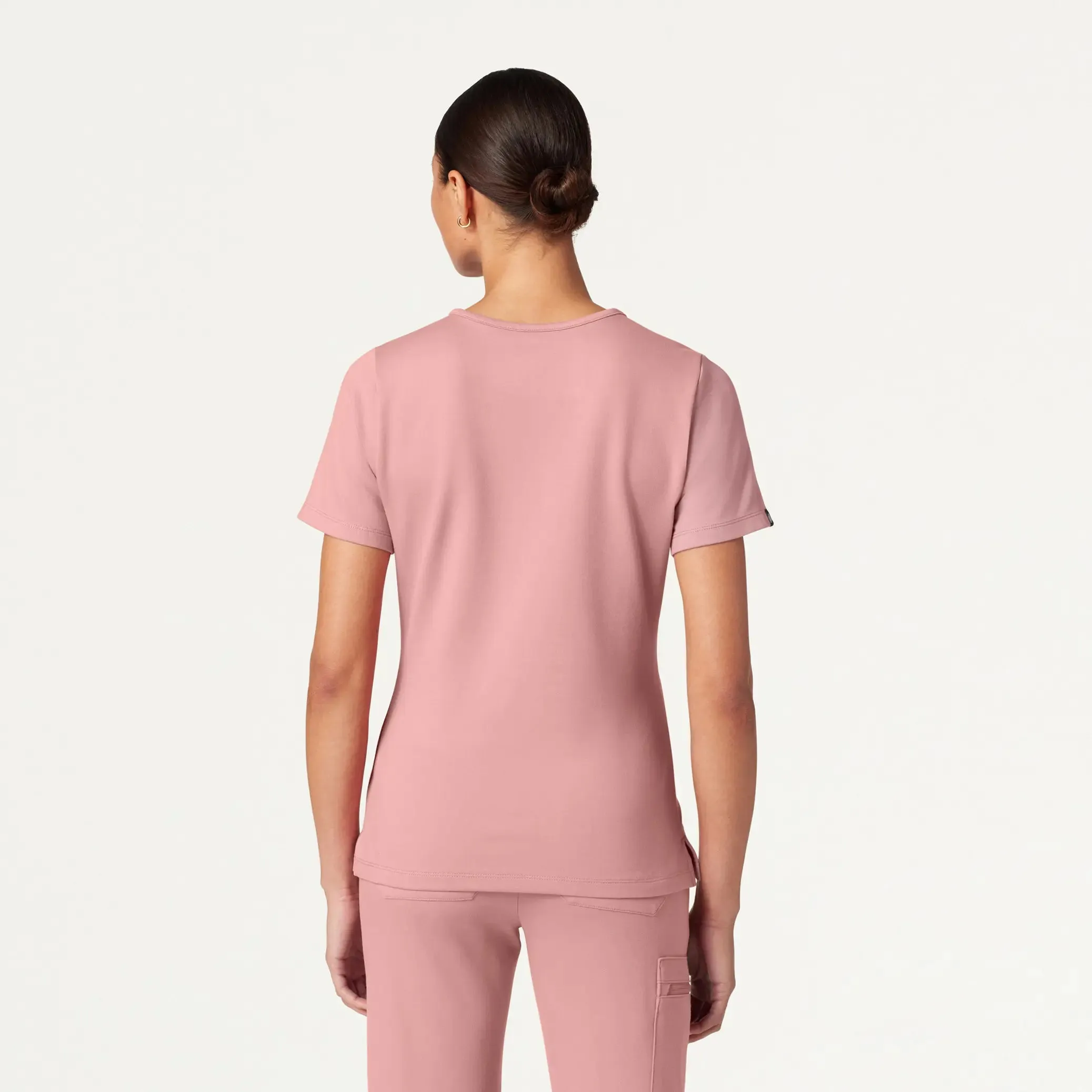 Jaanuu Women's Cesi Slim ULTRAsoft Scrub Top - Mauve