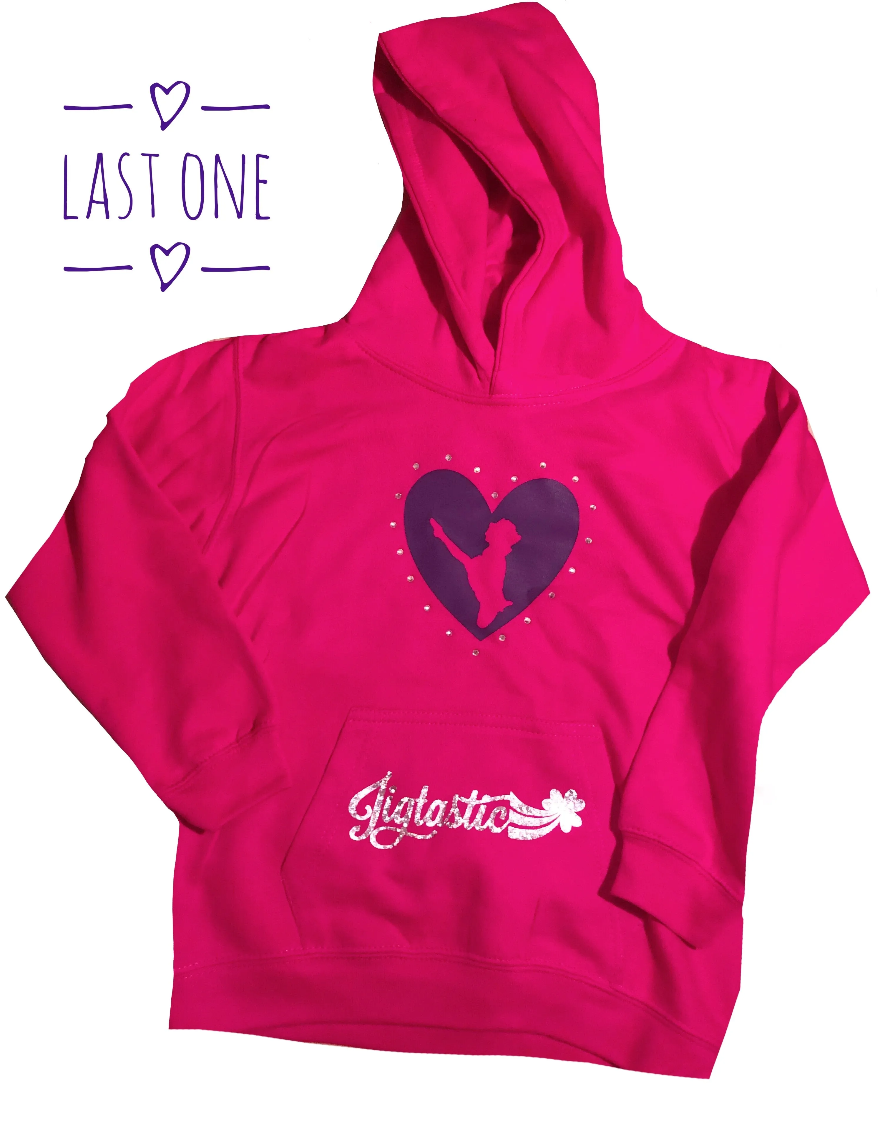 Jig Heart Hoodie Age 7-8