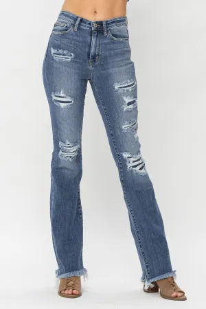 Judy Blue High Waist Patched Bootcut Jean