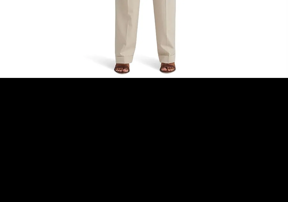 LAUREN Ralph Lauren Pleated Wool-Blend Twill Straight Pants Taupe
