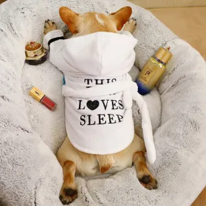 Luxury Soft Pet Pajama with Hood Bathrobe
