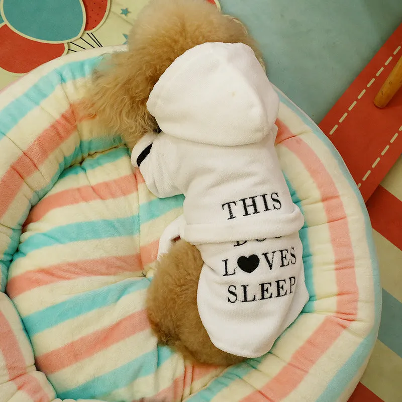 Luxury Soft Pet Pajama with Hood Bathrobe