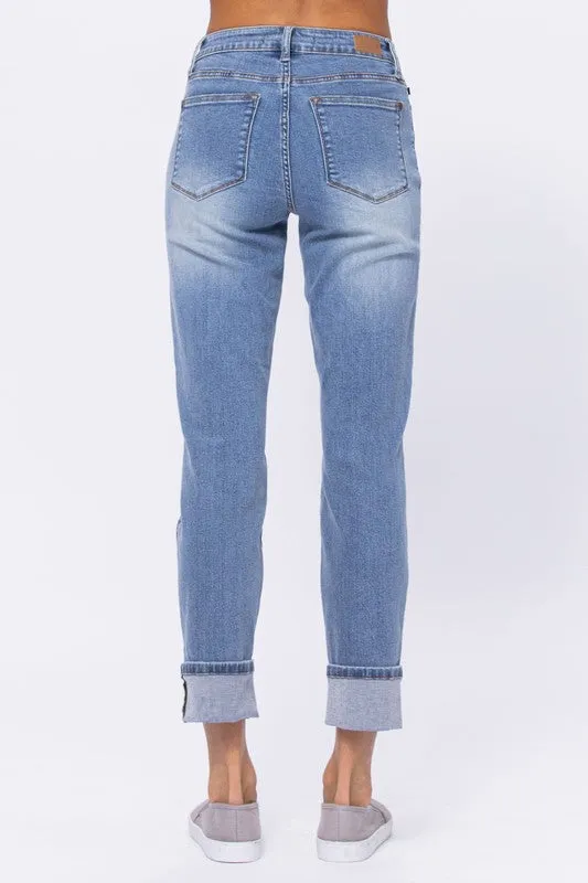 Mariah High Waist Judy Blue Boyfriend Jeans
