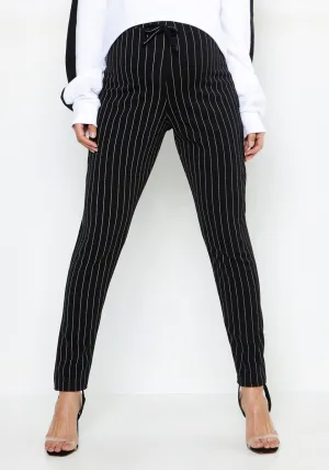 Maternity Pinstripe Drawstring Pants