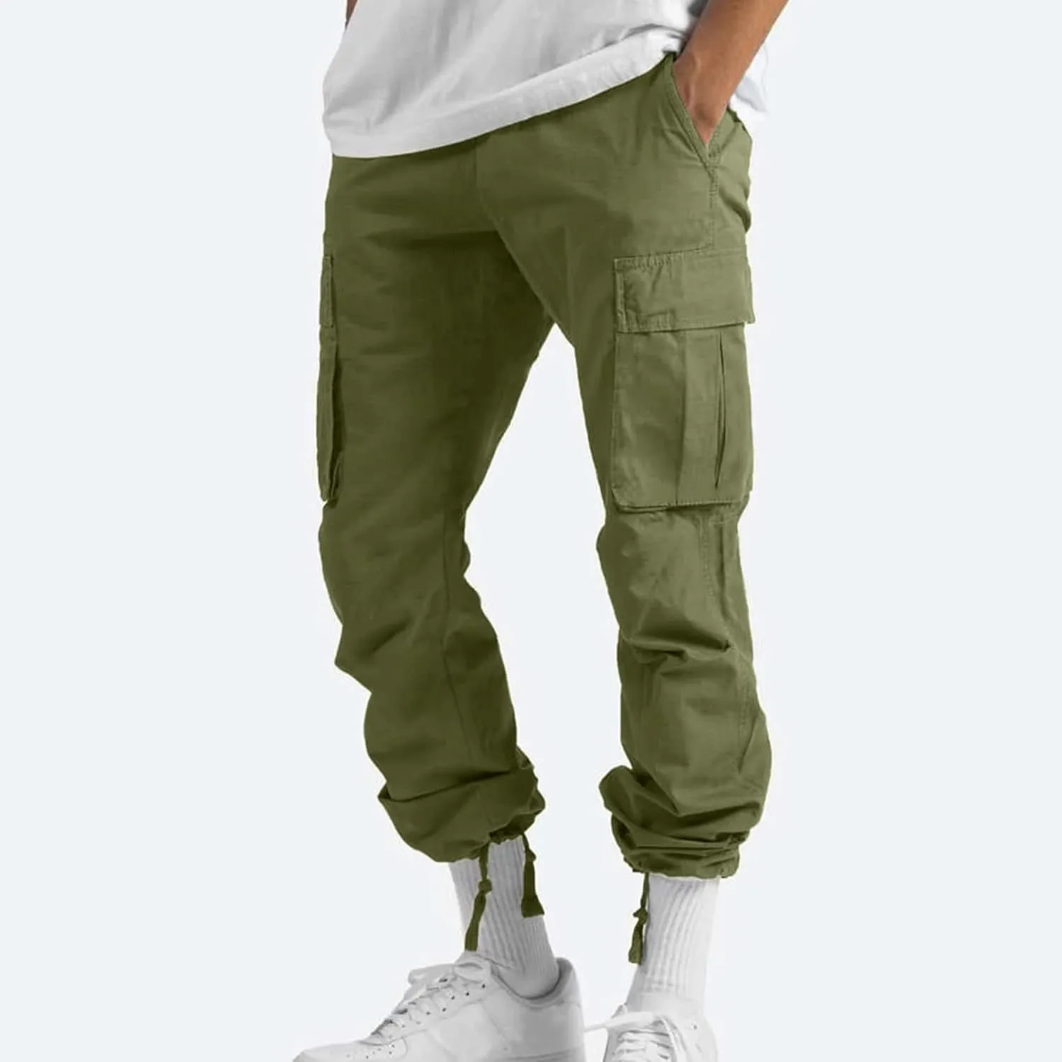 Mens Cargo Pants Lightweight Outdoor Comfort Fishing Work Pants Stretch Travel Regular Ripstop Camping Hiking Pants