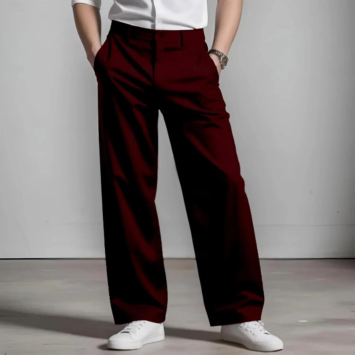MIDOO Cargo Pants for Men Slim Fit Casual Drawstring Waist Joggers Lightweight Sweatpants Loose Fit Work Pants Trousers