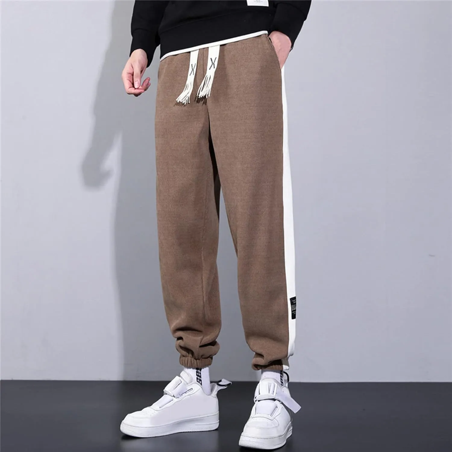 MIDOO Work Pants for Men Slim Fit Casual Athletic Tapered Sweatpants Jogger Loose Fit Active Workout Trousers