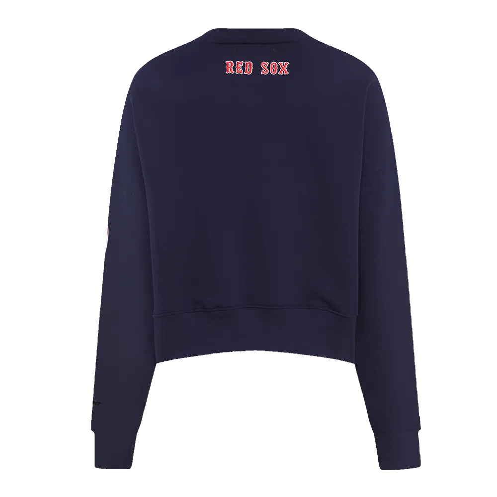 MLB BOSTON RED SOX CLASSIC WOMEN'S CREWNECK (MIDNIGHT NAVY)