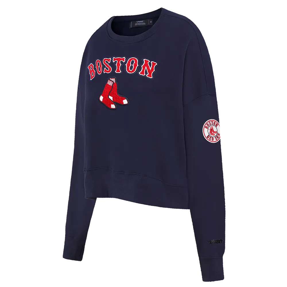MLB BOSTON RED SOX CLASSIC WOMEN'S CREWNECK (MIDNIGHT NAVY)