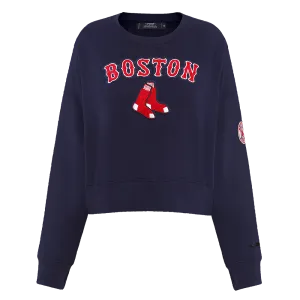 MLB BOSTON RED SOX CLASSIC WOMEN'S CREWNECK (MIDNIGHT NAVY)