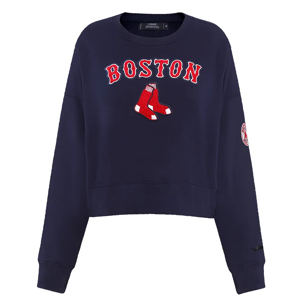 MLB BOSTON RED SOX CLASSIC WOMEN'S CREWNECK (MIDNIGHT NAVY)