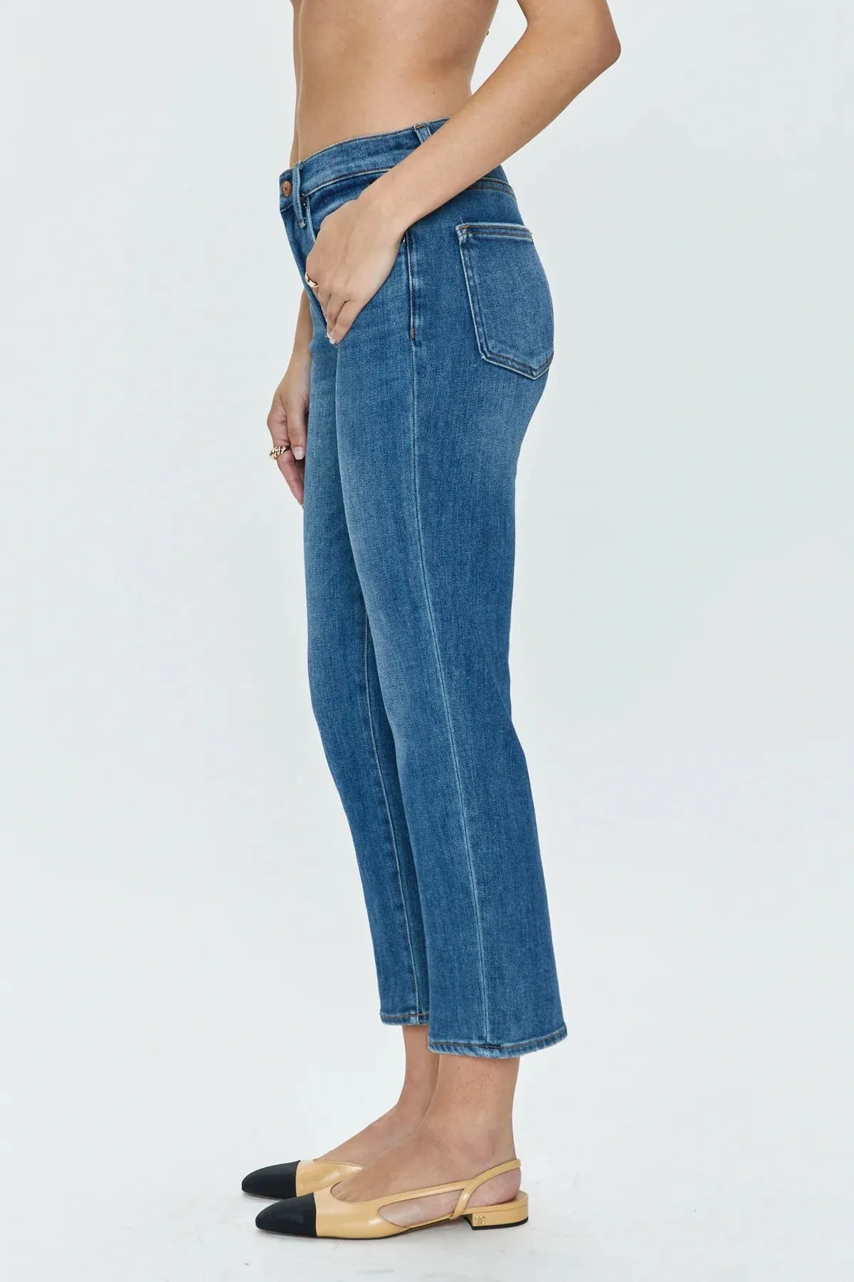 Monroe Crop High Rise Cigarette - Amaya