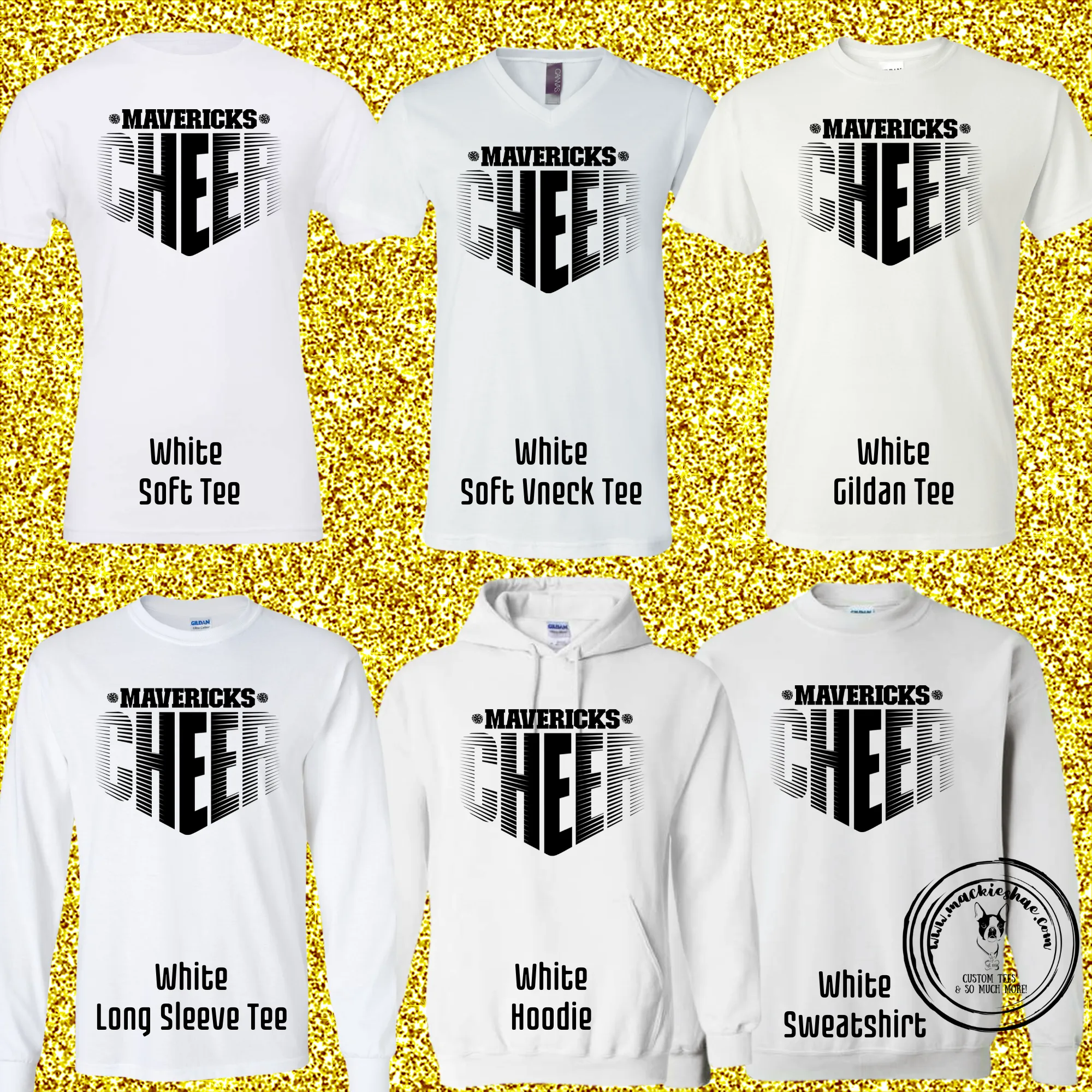 MSHS Cheer- Mavericks Cheer Faded White Gear
