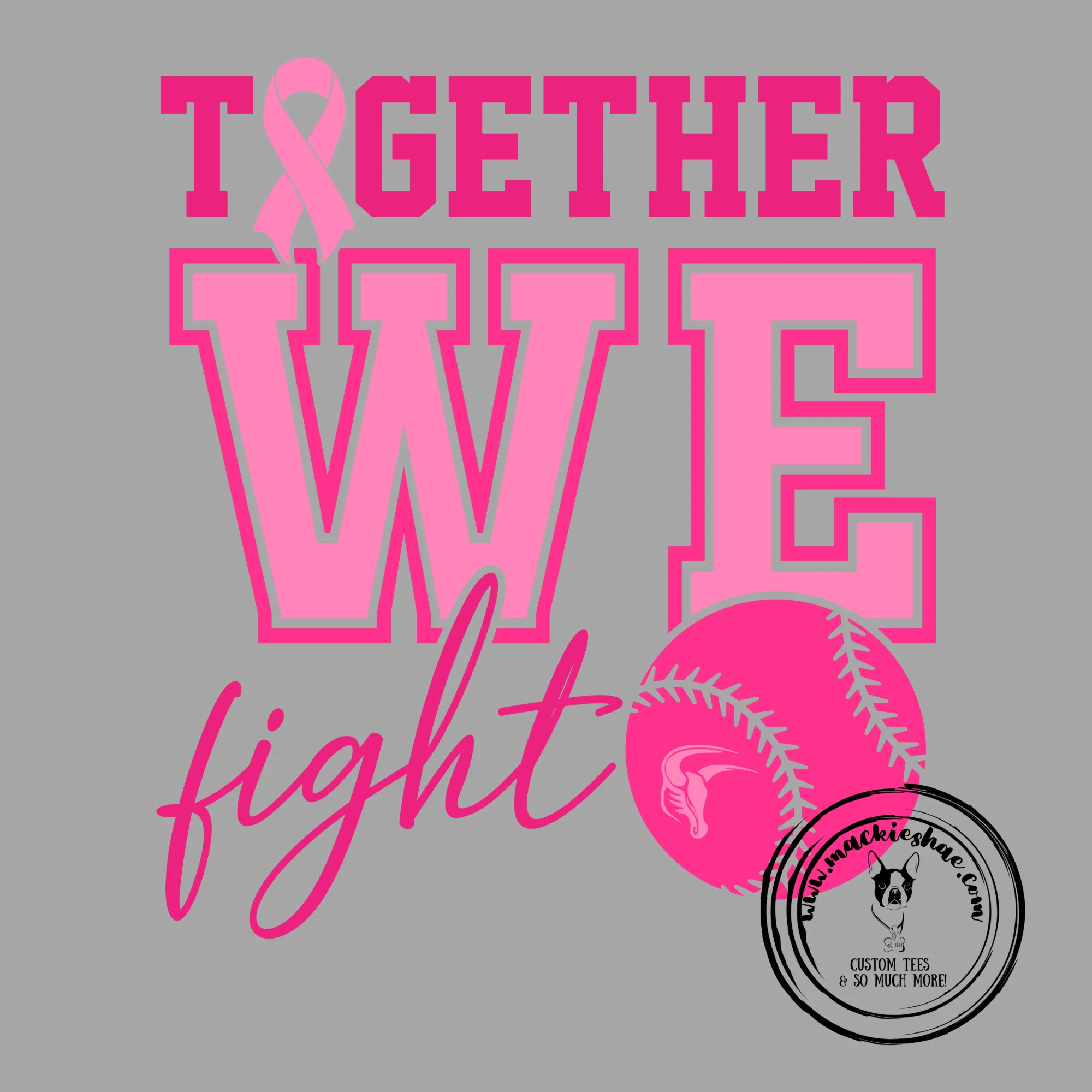 MSHS Softball- Maverick Softball Together We Fight Black Gear