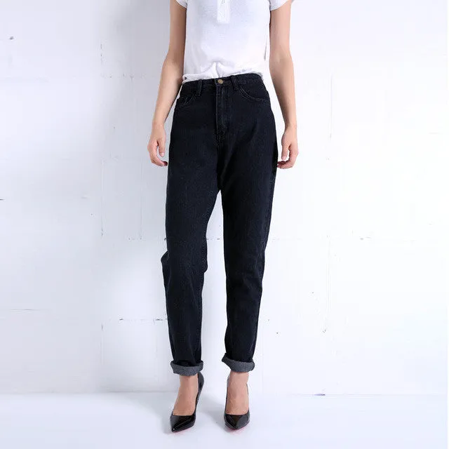 New Slim Pencil Pants Vintage High Waist Jeans