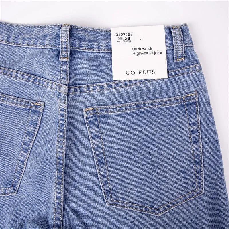 New Slim Pencil Pants Vintage High Waist Jeans