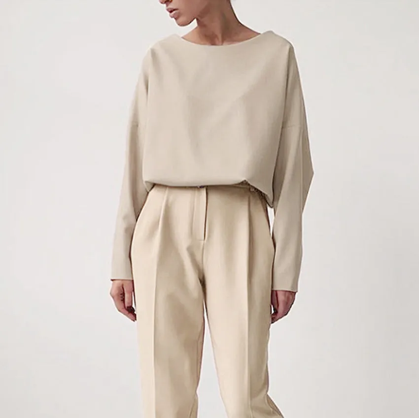 Nine-point suit pants women's commuter solid color suit