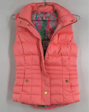 NWT Lilly Pulitzer Women's Cheeky Melon Isabelle Puffer Vest - Size 2XS