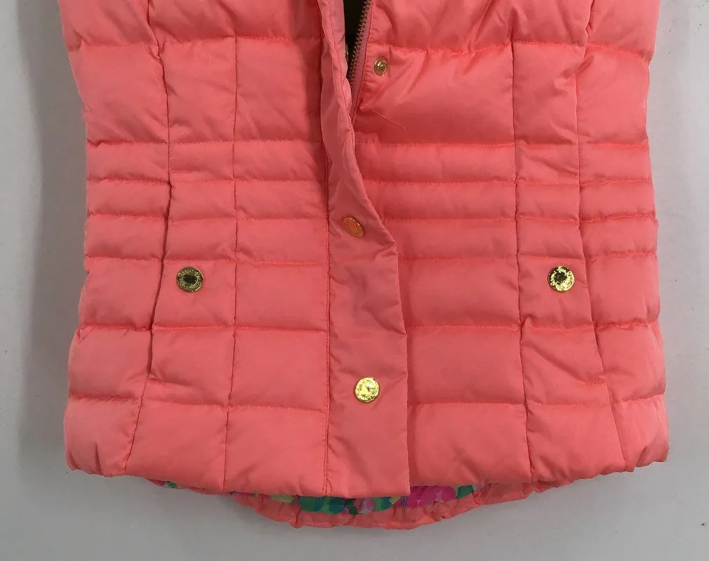 NWT Lilly Pulitzer Women's Cheeky Melon Isabelle Puffer Vest - Size 2XS