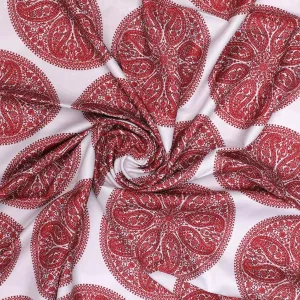 Oriental Paisley Patterns Digital Printed Fabric - Rayon