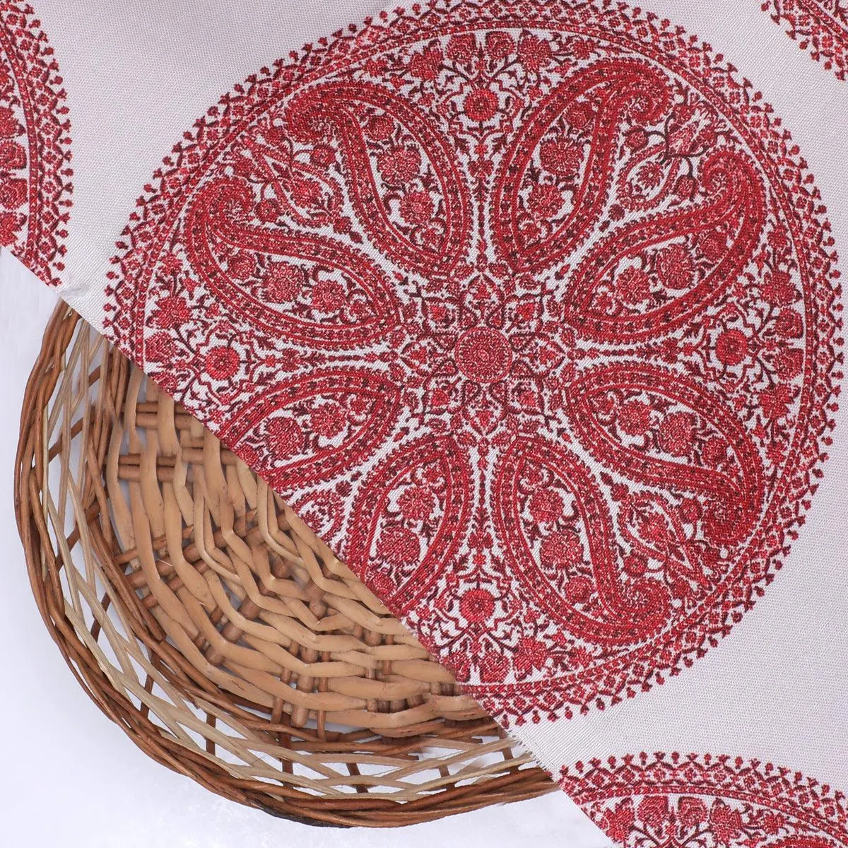 Oriental Paisley Patterns Digital Printed Fabric - Rayon